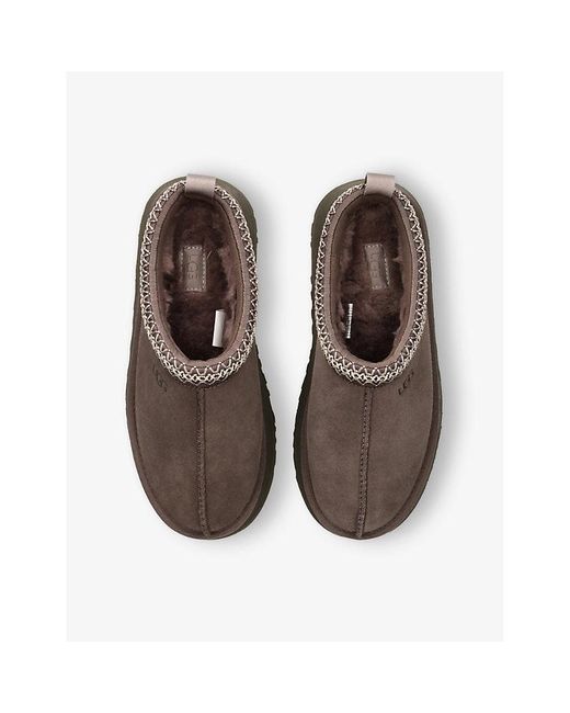 Ugg Brown Tazz Suede Slippers