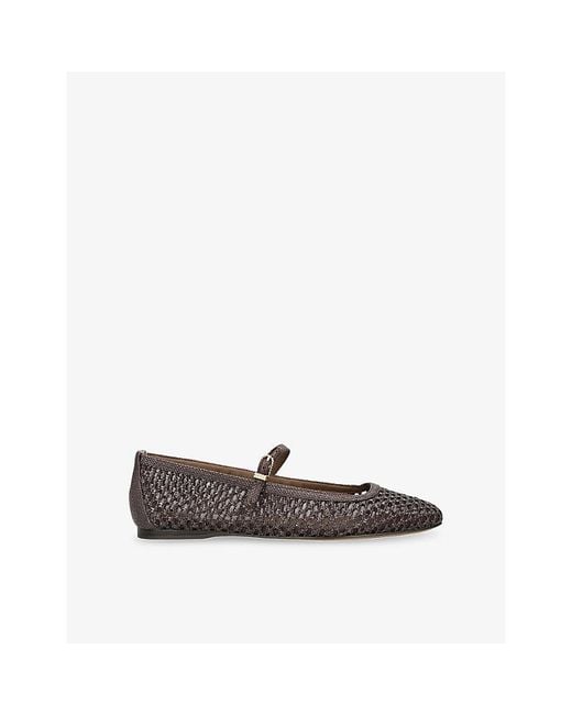 Dolce Vita Brown Vreyeso Raffia Ballet Flats
