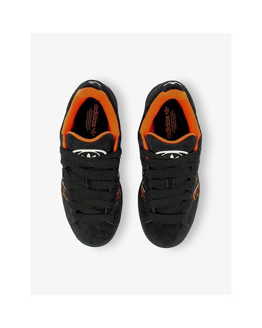 Adidas Black Campus 00S Suede Low-Top Trainers