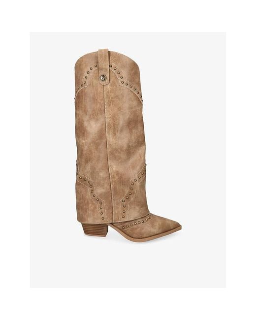 Steve Madden Brown Streamline Leather Boots