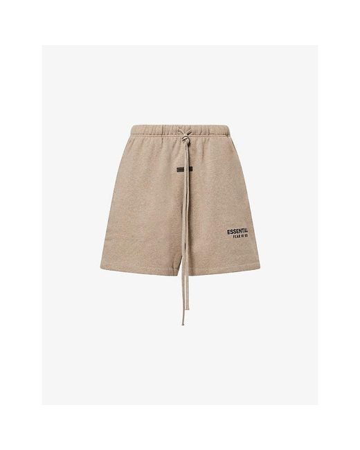 Fear Of God Natural Always On Logo-Print Cotton-Jersey Shorts for men