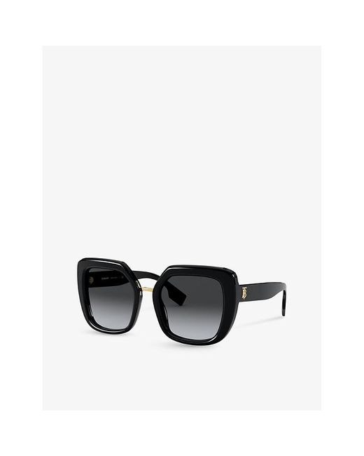 Burberry Black Be4315 Square-frame Acetate Sunglasses