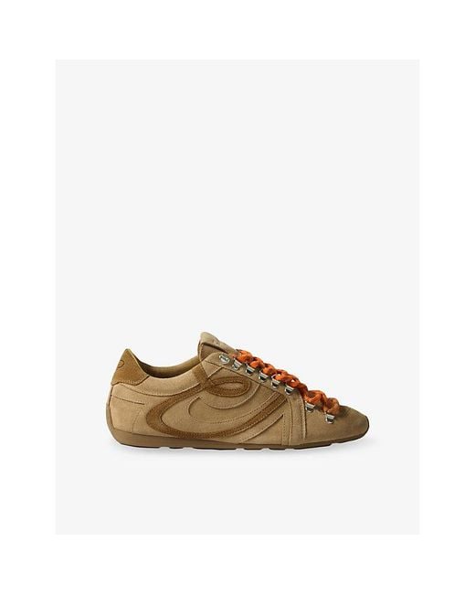 Claudie Pierlot Brown Swing Suede Trainers