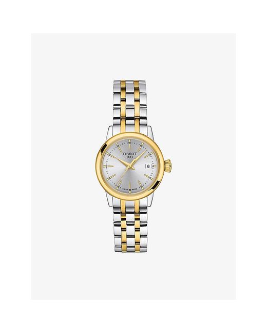 Tissot Metallic T129.210.22.031.00 Classic Dream Lady Stainless-Steel And Pvd-Coated Stainless-Steel Quartz Watch for men