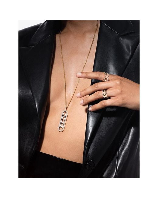 Messika Metallic Move 10Th 18Ct And 0.79Ct Diamond Ring