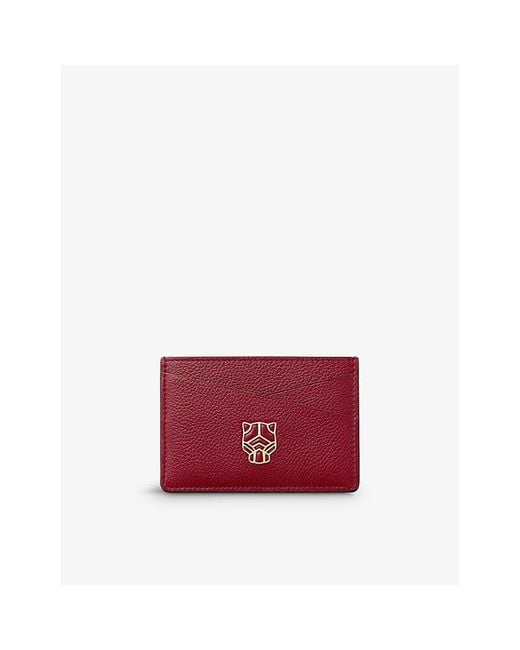 Cartier Red Panthère Graphique De Leather Card Holder