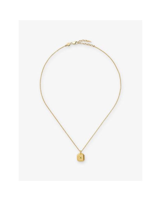 Missoma Metallic August Birthstone 18Ct Vermeil Sterling Pendant Necklace