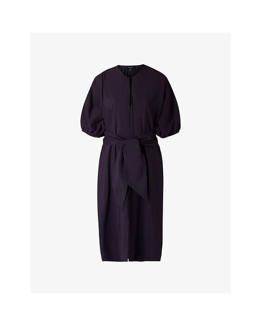 Soeur Blue Alger Relaxed-Fit Woven Midi Dress