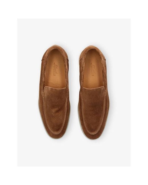 Aurélien Brown Yacht Softey Suede Loafers for men