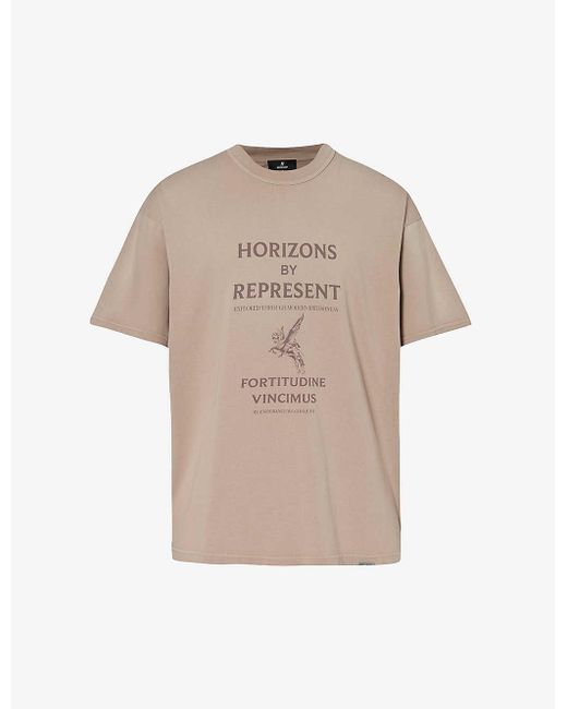 Represent Natural Horizons Graphic-print Cotton-jersey T-shirt X for men