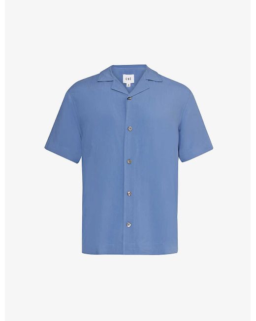 CHE Blue Valbonne Relaxed-fit Woven Shirt Xx for men