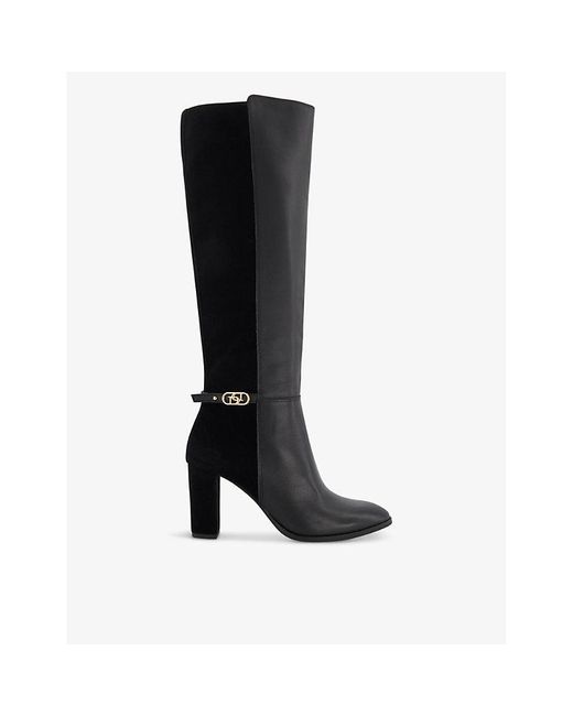 Dune heeled boots sale