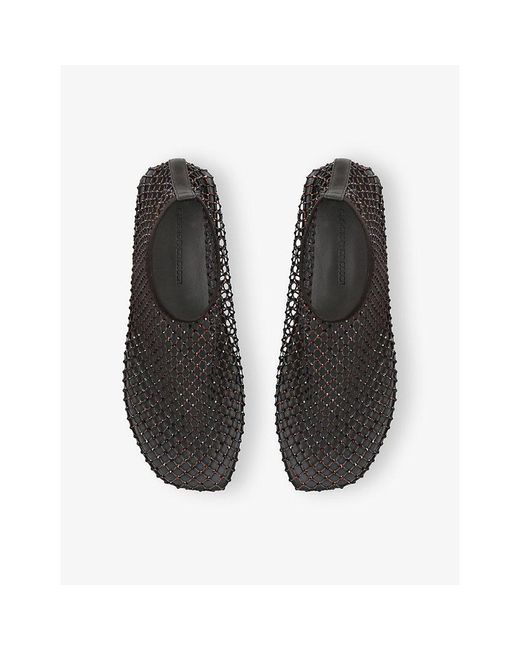 Christopher Esber Gray Minette Mesh Ballet Flats