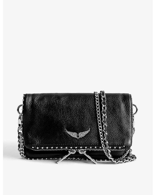Zadig & Voltaire Mini Rock Clutch Bag in Black Lyst