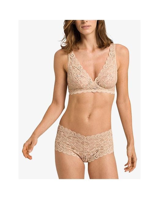 Hanro Natural Moments Soft-Cup Stretch-Lace Bra