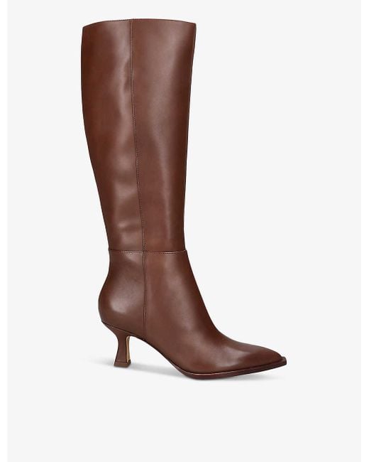 Dolce Vita Brown auggie Leather Heeled Knee-high Boots