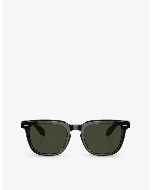 Oliver Peoples Black Ov5546su N. 06 Rectangle-frame Acetate Sunglasses for men