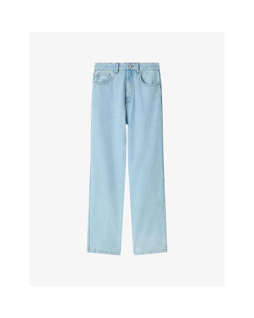 Joseph Blue Charms Straight-Leg Washed Denim Jeans
