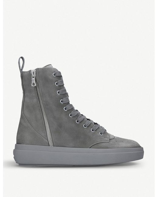 suede sneaker boots