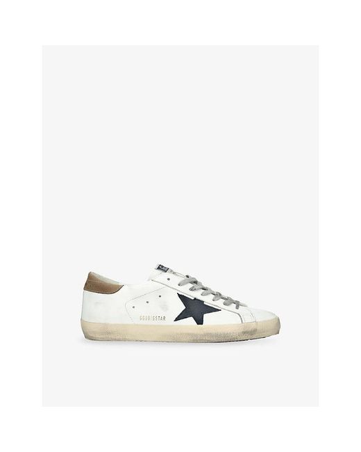 Golden Goose Deluxe Brand White Super Star 11657 Leather Trainers for men