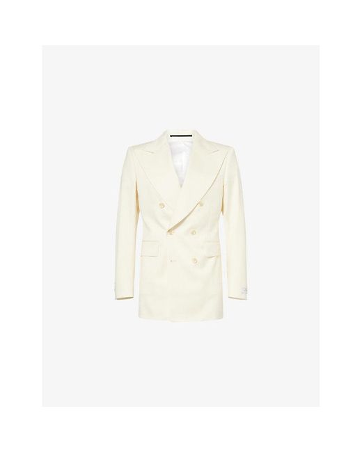 Tiger Of Sweden Natural X Ben Cobb Pierre Double-Breasted Wool Blazer for men