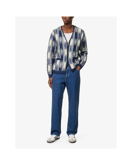 Replay Blue Cast 9Zero1 High-Rise Straight-Leg Stretch-Denim Jeans for men