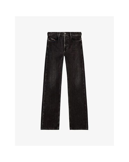 DIESEL Black 1980 D-Eeper 09J96 Relaxed-Fit Denim Jeans for men