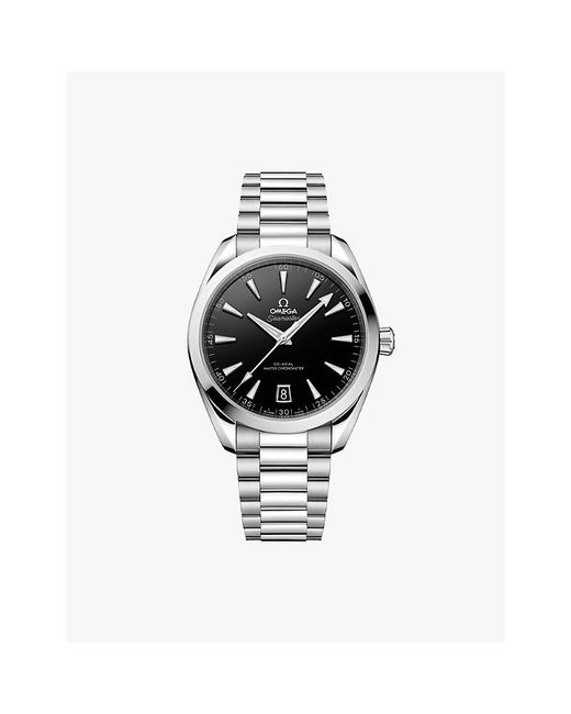 Omega White 220.10.41.21.01.002 Seamaster Aqua Terra Steel Automatic Watch for men
