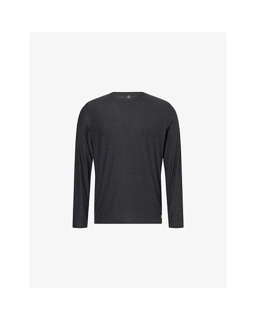 vuori Blue Strato Tech Long-Sleeves Stretch-Woven T-Shirt for men
