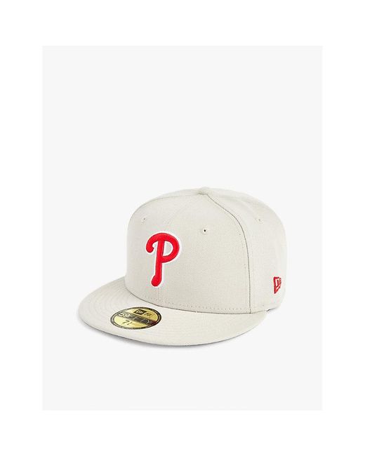 KTZ Med 5950 Philadelphia Phillies Woven Cap in White for Men Lyst UK