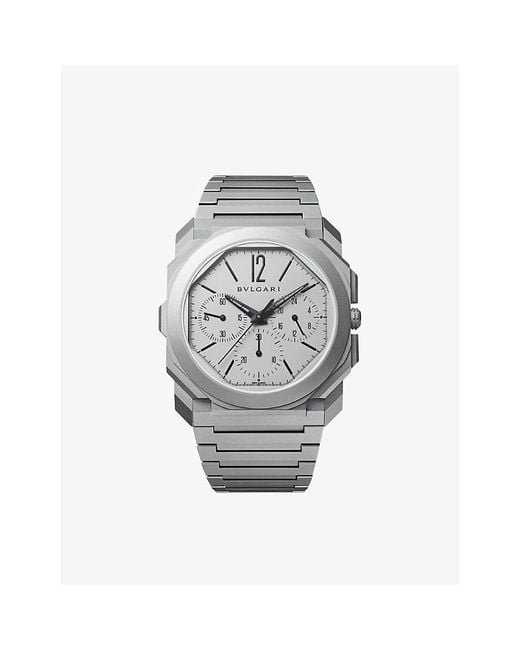 BVLGARI Gray Octo Finissimo Automatic Watch for men