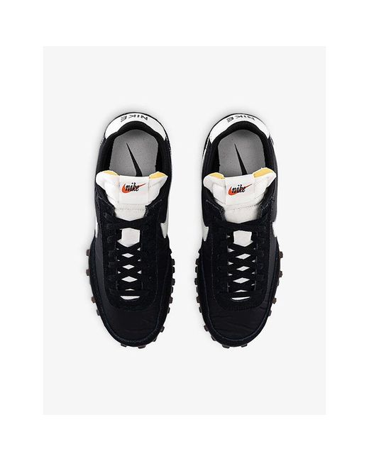 Nike Black Waffle Suede And Mesh Trainers for men