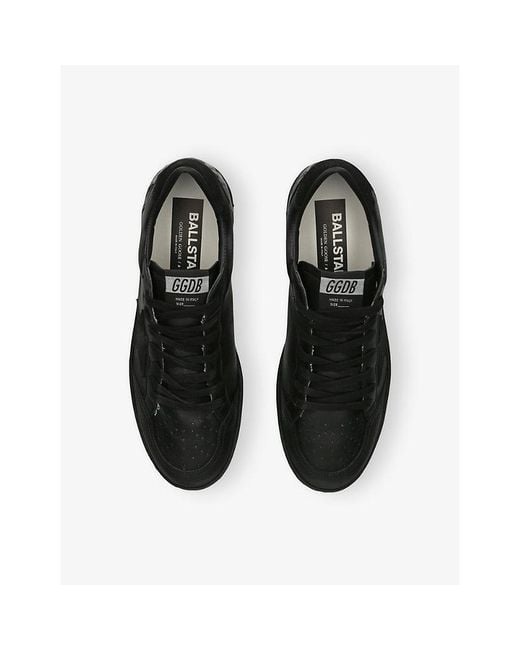 Golden Goose Deluxe Brand Black Ballstar Nappa 90100 Leather Trainers for men