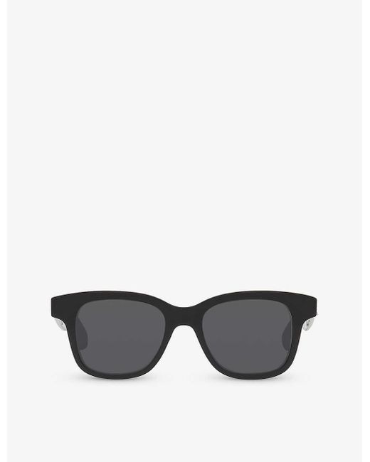 Dita Eyewear Gray Am0382s Rectangle Acetate Sunglasses for men