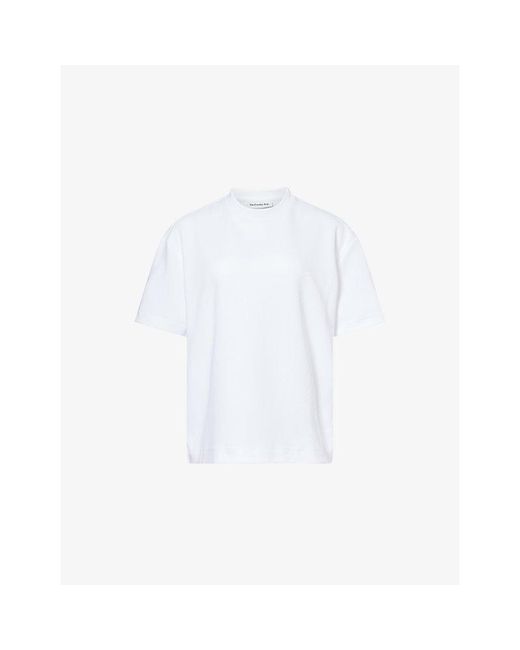 Frankie Shop White Scoob Boxy-Fit Cotton-Blend T-Shirt