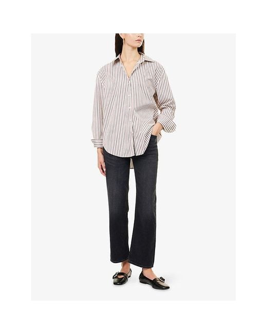 Citizens of Humanity Blue Palma Straight-Leg Stretch-Denim Jeans