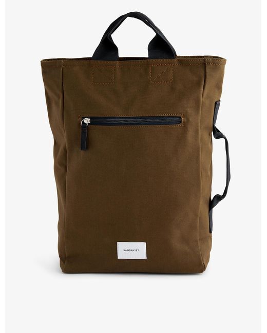 Sandqvist Tony Organiccotton Backpack in Green Lyst