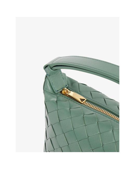 Bottega Veneta Candy Wallace Micro Leather Top-handle Bag in Green | Lyst