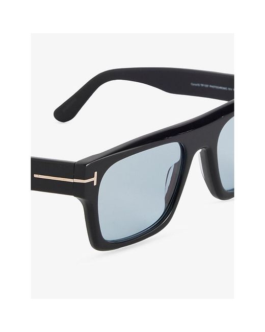 Tom Ford Black Ft0907 Dunning Square-Frame Acetate Sunglasses for men