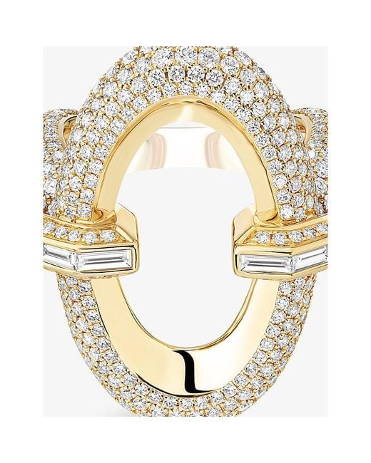 Messika Metallic Groove 3.25Ct Diamond Cocktail Ring