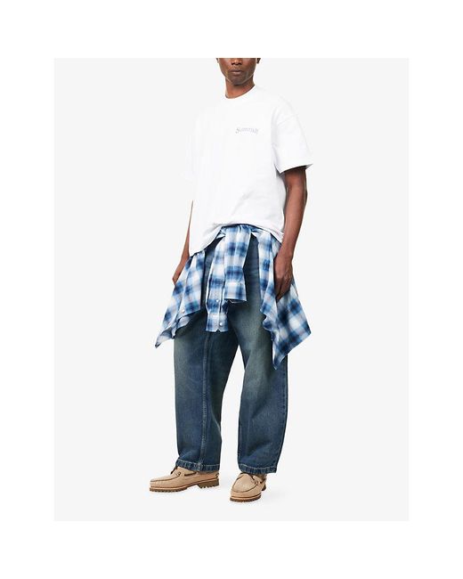 Summit White Ornament Cotton T-Shirt for men