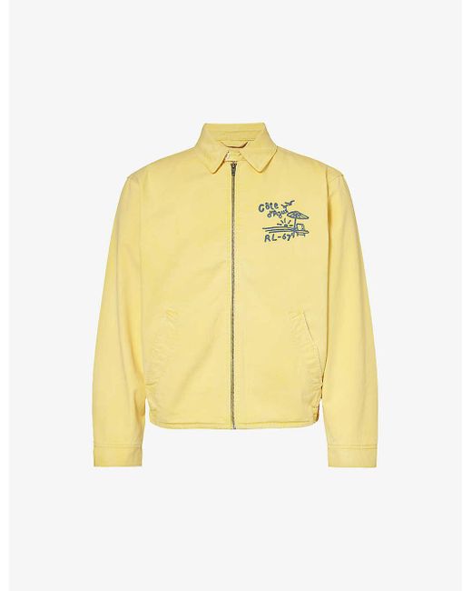 Polo Ralph Lauren Yellow Vintage-logo Cotton Windbreaker Jacket X for men