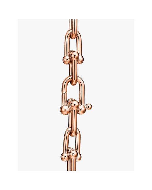 Tiffany & Co Metallic Tiffany Hardwear Medium Link 18Ct Rose- Bracelet