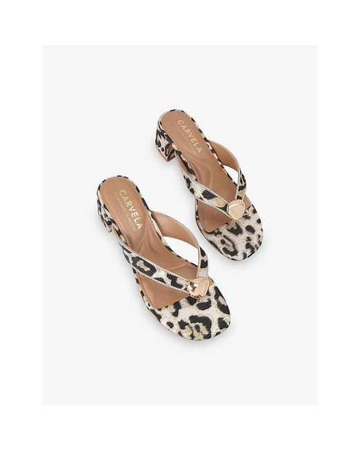 Carvela Kurt Geiger White Sorano Woven Heeled Sandals