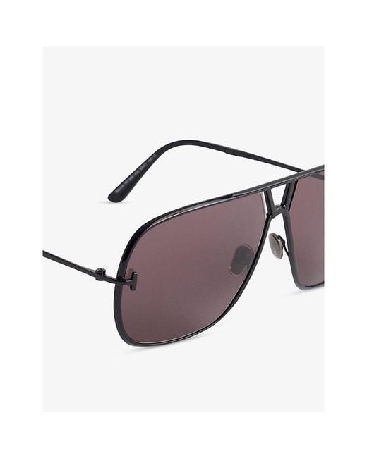 Tom Ford Purple Vincent Pilot-Frame Acetate Sunglasses for men