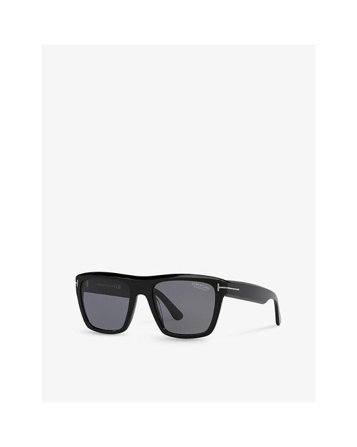 Tom Ford Black Tr001778 Alberto Square-frame Acetate Sunglasses