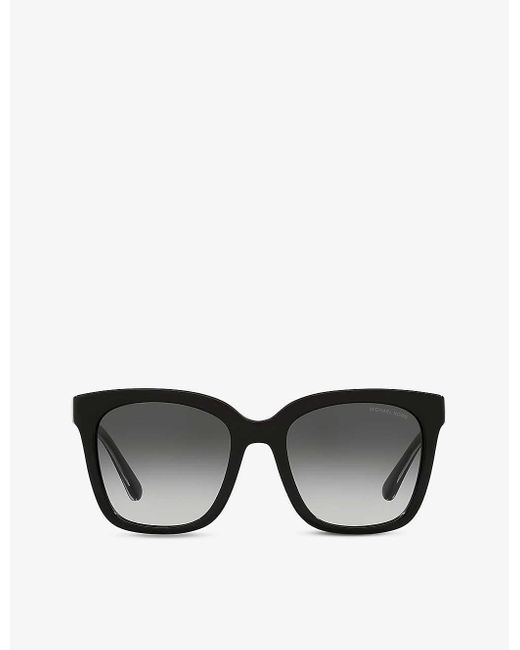 Michael Kors Mk2163 San Marino Squareframe Acetate Sunglasses in Black