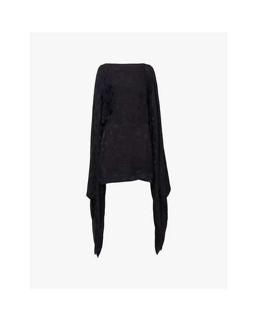 Rat & Boa Black Sisley Long-Sleeve Woven Mini Dress