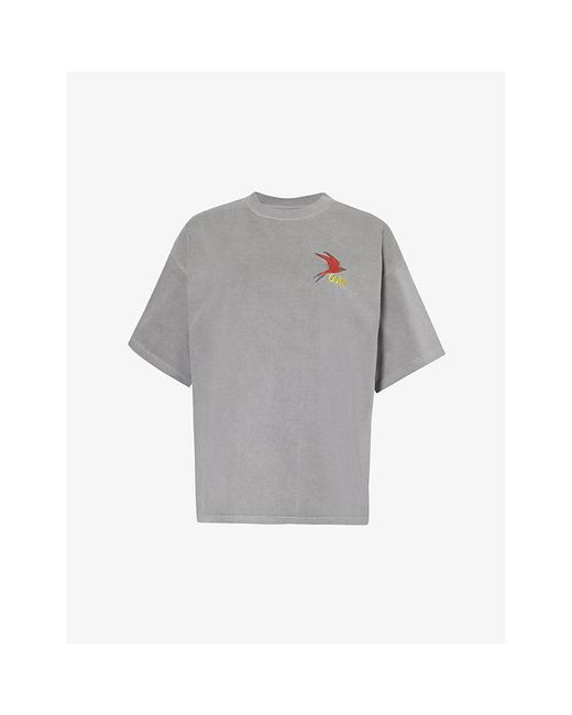 66 North Gray Kria Logo-embroidered Organic-cotton T-shirt