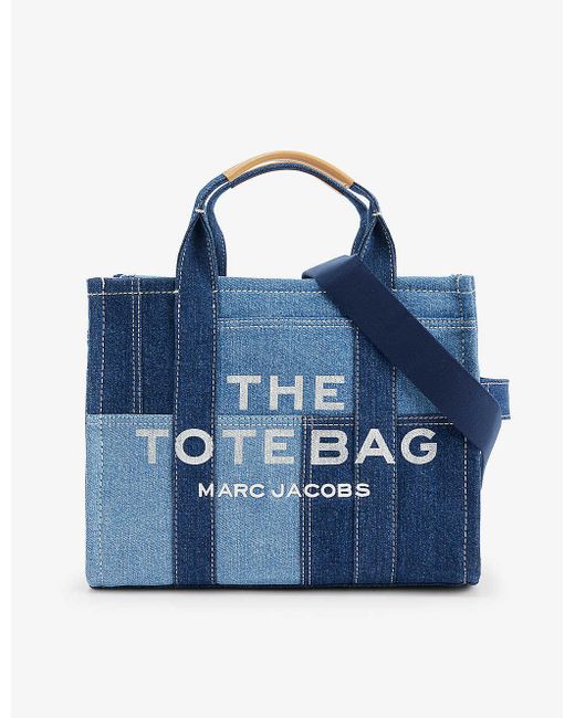 Marc Jacobs Blue The Denim Medium Tote Bag